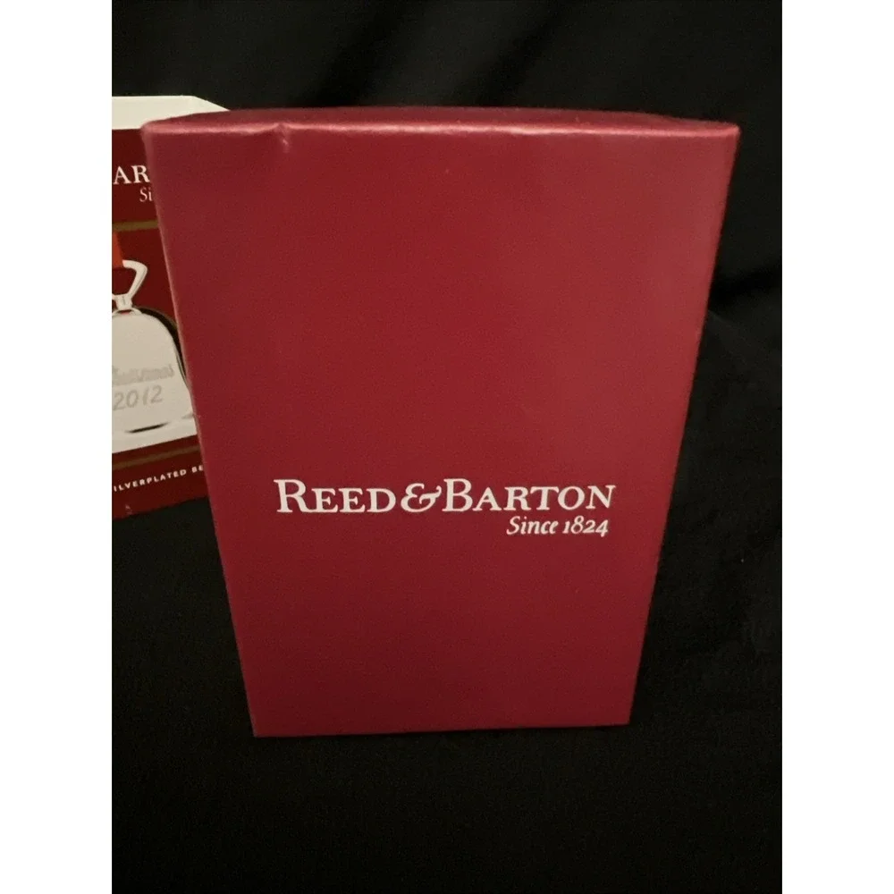 Reed & Barton 2012 Silverplate Christmas Bell Ornament Original Boxes